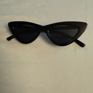 Le Specs Black Cat-Eye Sunglasses